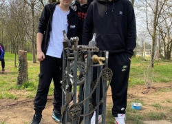 Fontana recuperata e realizzata da ENGM  nella riqualificazione del parco a Corte Molon