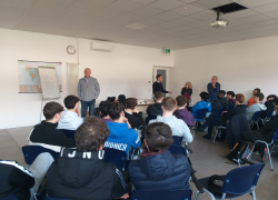 Andrea Franzoso nella scuola ENGIM di Verona